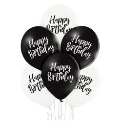 Balony urodziny dekoracja napis happy birthday 6x